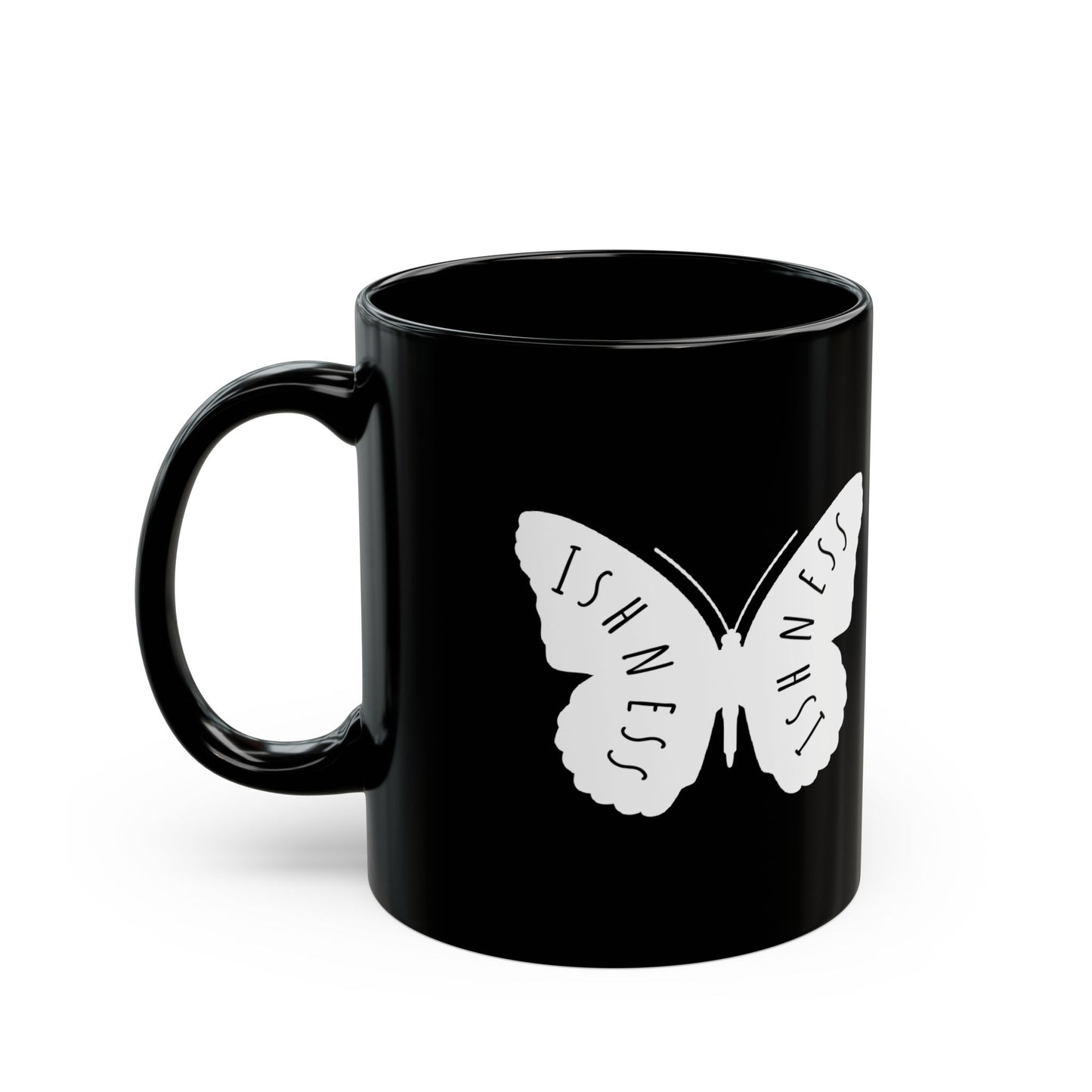 Butterfly Design Black Mug - 11oz & 15oz | Perfect Gift for Nature Lovers