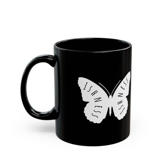 Butterfly Design Black Mug - 11oz & 15oz | Perfect Gift for Nature Lovers