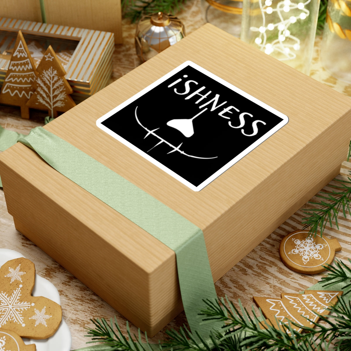 Creative iSHNESS Kiss-Cut Stickers - Unique Laptop & Water Bottle Decals